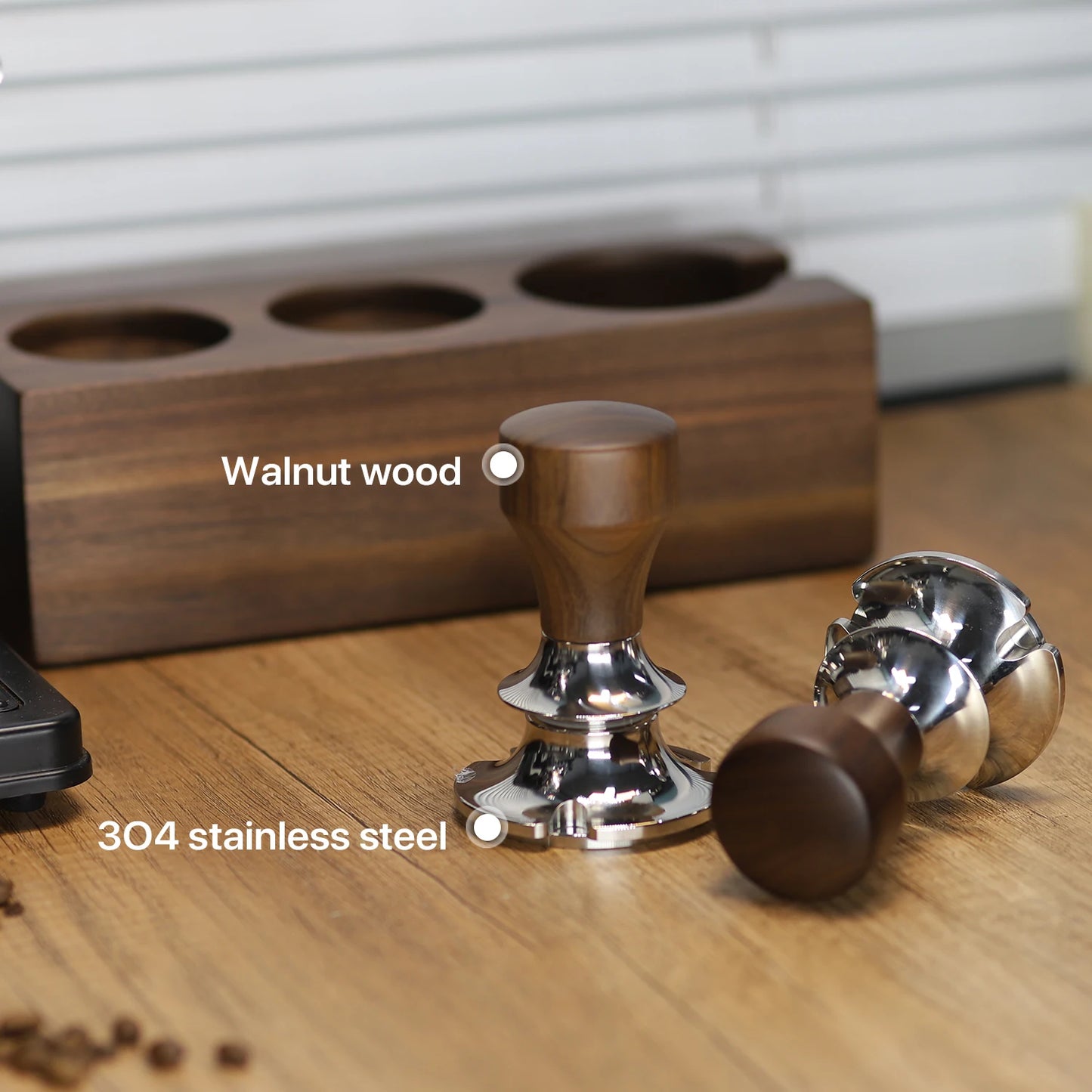 Premium Self-Leveling Espresso Tamper